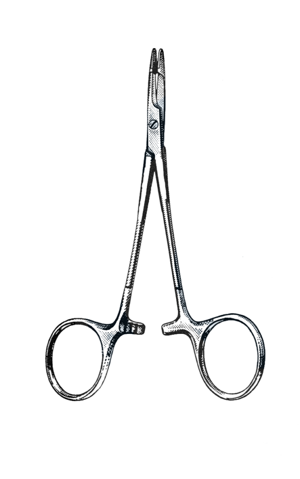 Olsen-Hegar Needle Holder, Baby, Delicate 4 3/4" (12 cm)