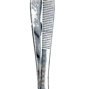 Adson Dressing & Tissue Forceps, 1 x 2 Teeth, 4 3/4" (12 cm)