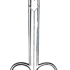Collar And Crown Scissors, Curved 4" (10 cm)