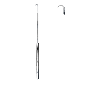 Emmett Uterine Tenaculum Hook, 9" (23 cm) # 1, Full Curve