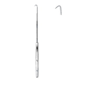 Emmett Uterine Tenaculum Hook, 9" (23 cm) # 2, Acute Angle