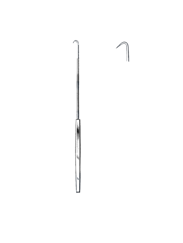 Emmett Uterine Tenaculum Hook, 9" (23 cm) # 2, Acute Angle