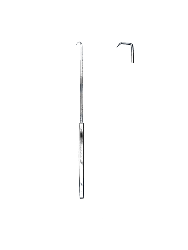 Emmett Uterine Tenaculum Hook, 9" (23 cm) # 5, Double Angle