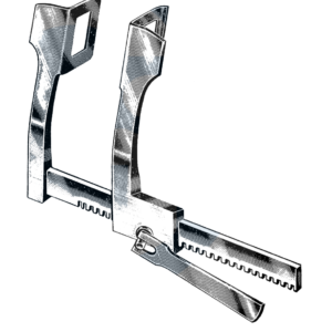 Finochietto Rib Spreader 10" Spread, 2 3/4" x 2 1/2" Blade (25 cm Spread, 70 mm x 63 mm Blade)