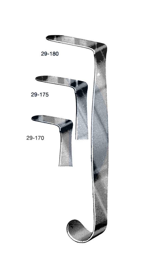 Heaney Hysterectomy Retractor, Medium 1 1/8" x 3 1/4" ( 30 mm x 85 mm )