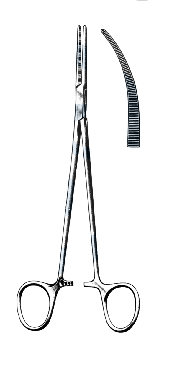 Heiss Thoracic Forceps, Light Curve 8" (20 cm)