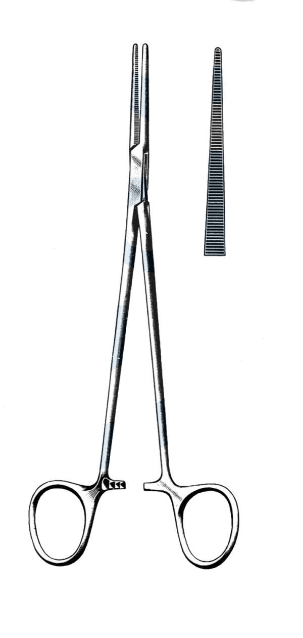 Heiss Thoracic Forceps, Straight 8" (20 cm)