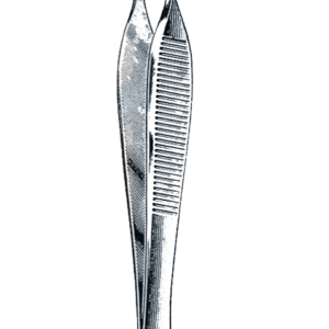 Hudson ( Ewald ) Dressing & Tissue Forceps 1 x 2 Teeth, 4 3/4" (12 cm)