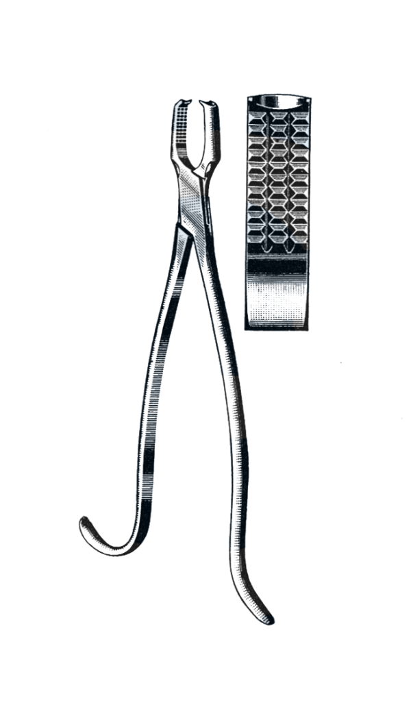 Kern Bone Holding Forceps, Plain, 8 1/2" (21 cm)