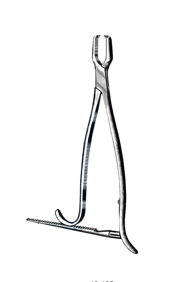 Kern Bone Holding Forceps, W/Rachet, 5 1/2" (14 cm)