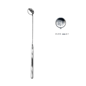 Laryngeal Mirror W/Handle, Boilable Size # 2, (17 mm)