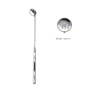 Laryngeal Mirror W/Handle, Boilable Size # 4, (23 mm)