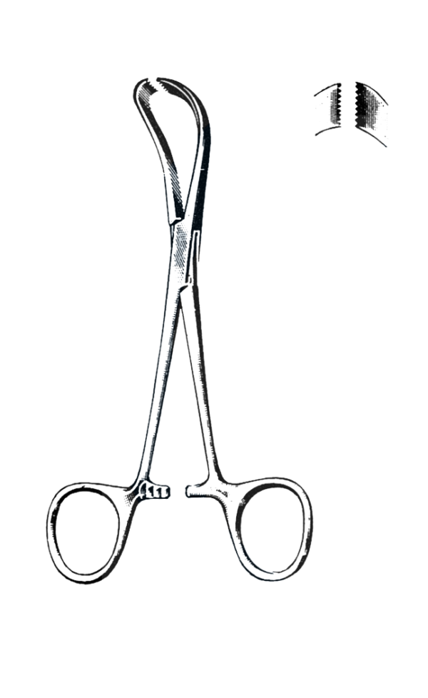 Lorna Towel Clamps, Non-Perforating Jaws 5 1/4" (13.5 cm)