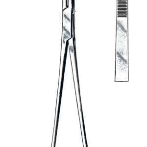 Mixter Forceps, Cross Serrated 7 1/2" (19 cm)