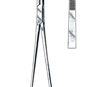 Mixter Forceps, Cross Serrated 9 1/4" (23.5 cm)