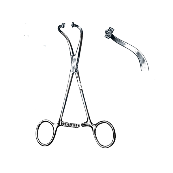 Peers Towel Clamp, Non-Perforating 5 3/4" (14.5 cm)