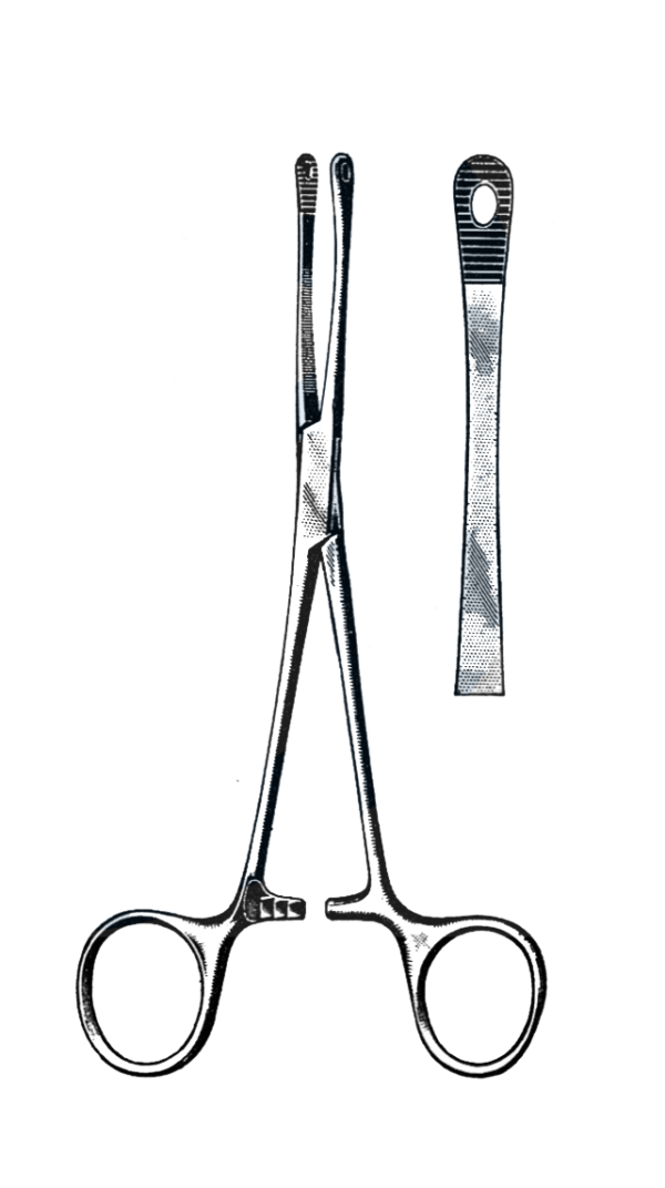 Percy Intestinal Forceps, 6" (15 cm)