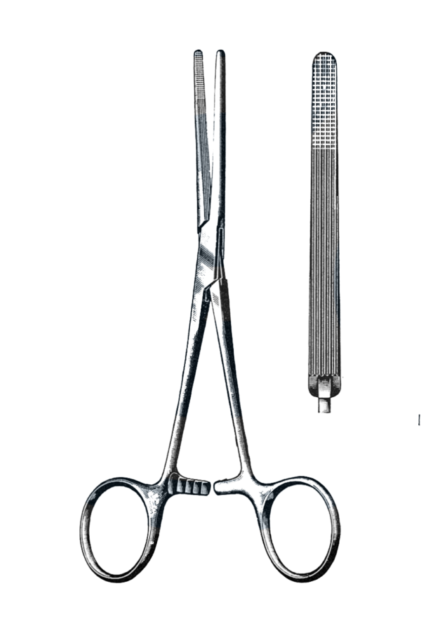 Rochester-Carmalt Hysterectomy Forceps, Straight 8" (20 cm)