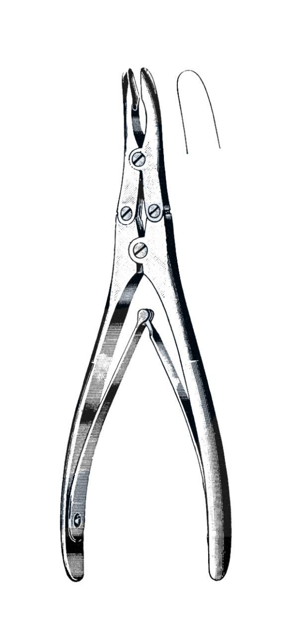 Ruskin Rongeur, Curved 6" (15 cm)