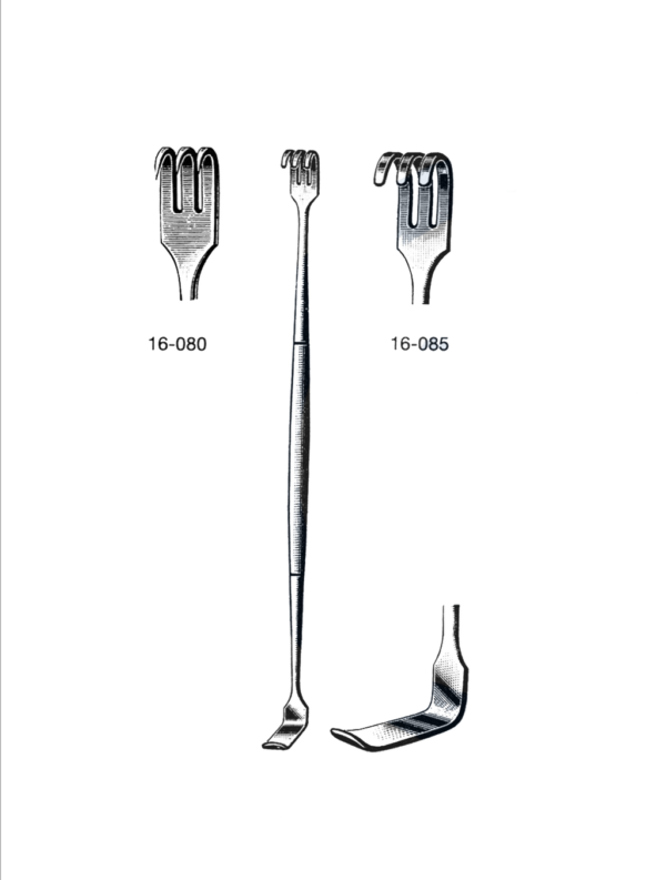 Senn Retractor, Sharp, Double Ended, 6 1/4" (16 cm)