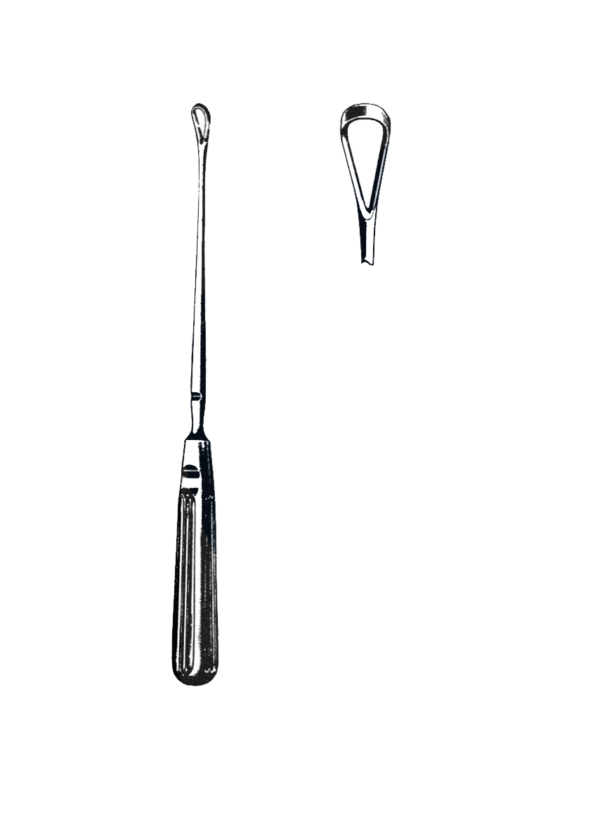 Sims Uterine Curette, Sharp, 10 1/4" (26 cm), Size # 1