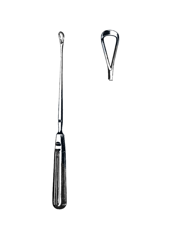 Sims Uterine Curette, Sharp, 10 1/4" (26 cm), Size # 2
