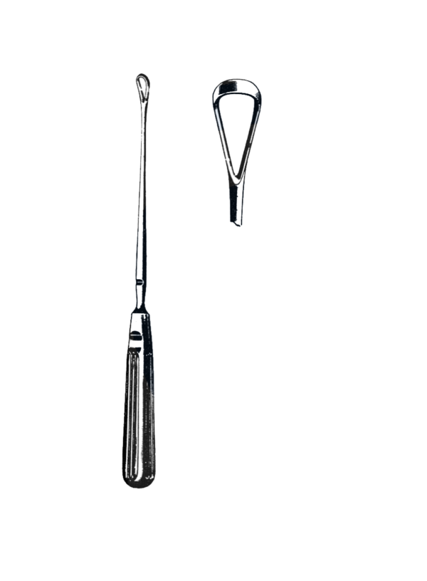 Sims Uterine Curette, Sharp, 10 1/4" (26 cm), Size # 3