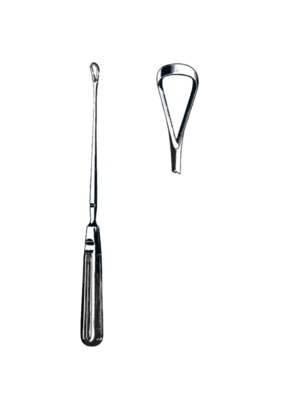 Sims Uterine Curette, Sharp, 10 1/4" (26 cm), Size # 5