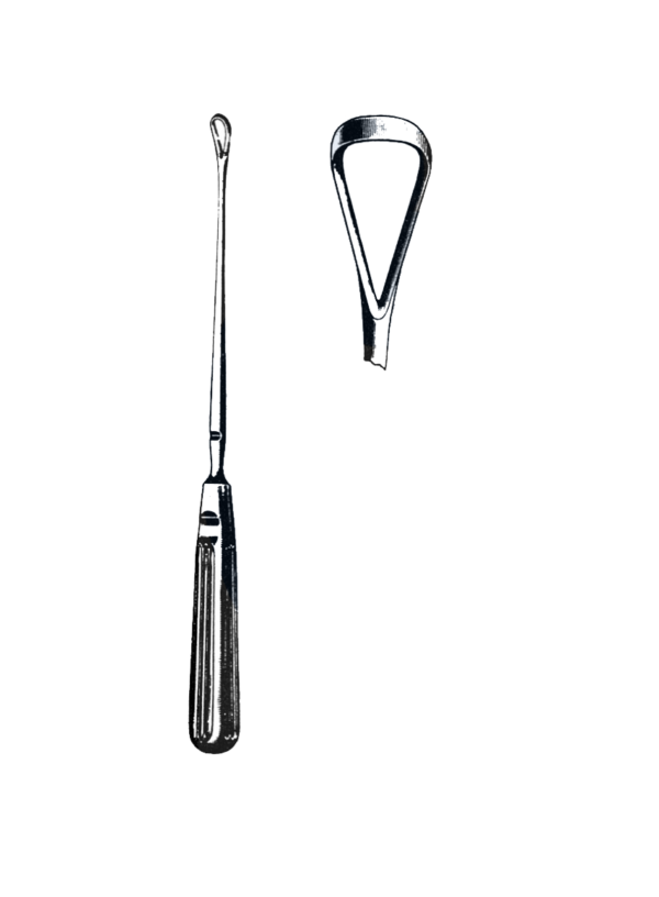 Sims Uterine Curette, Sharp, 10 1/4" (26 cm), Size # 6