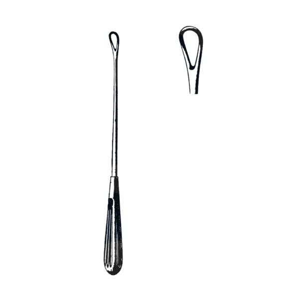 Thomas Uterine Curette, Blunt, 10 1/4" (26 cm), Size # 2