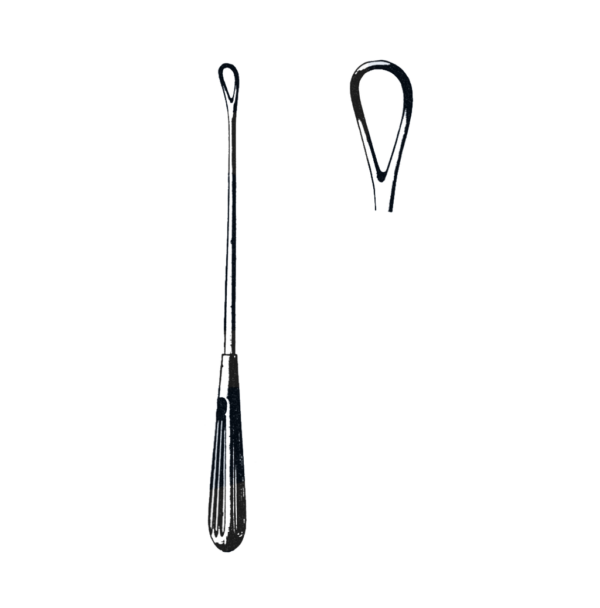 Thomas Uterine Curette, Blunt, 10 1/4" (26 cm), Size # 5