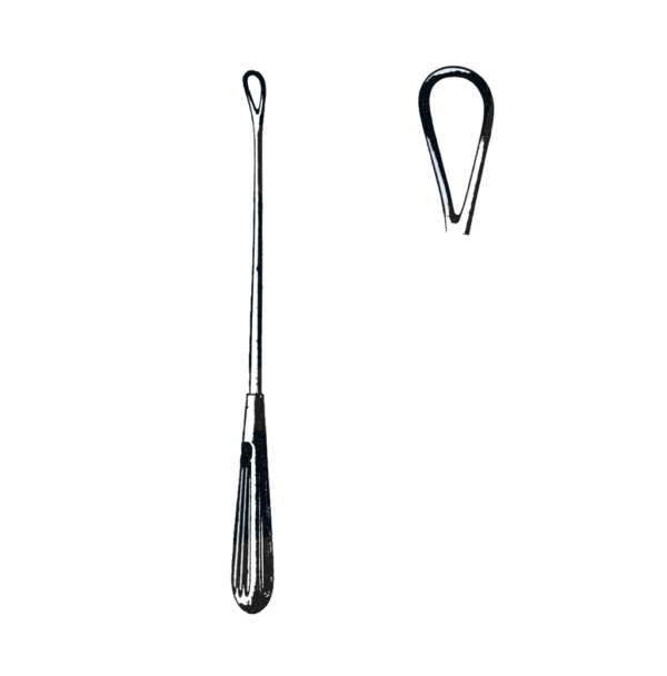 Thomas Uterine Curette, Blunt, 10 1/4" (26 cm), Size # 6