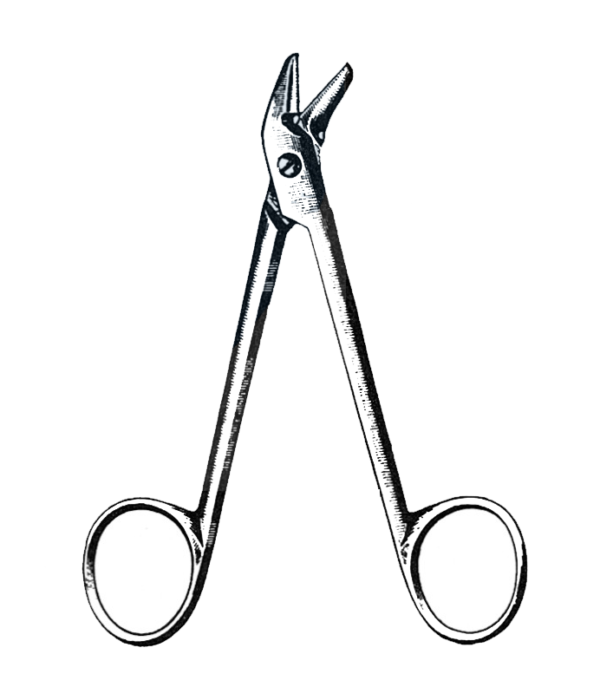 Universal Wire Stitch Scissors, Angled 4 3/4" (12 cm)